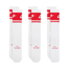 Skarpety Nike Everyday Elevated Crew 3 pary biało-czerwone IM7949 900