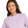 Koszulka damska adidas Essentials 3-Stripes Cotton jasnofioletowa JV7362