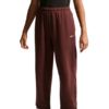 Spodnie dla dzieci Nike Sportswear Studio Fleece brązowe IM4905 658