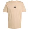 Koszulka męska adidas Essentials Small Logo Single Jersey beżowa JX5657