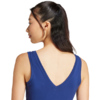Koszulka damska adidas Essentials Small Logo Cotton Lifestyle Tank niebieska JC5939