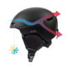 Kask narciarski Meteor Avalo M 55-58 cm czarny 17281