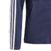 Bluza dla dzieci adidas Essentials 3-Stripes Full-Zip Hoodie granatowa IB1667