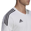 Koszulka męska adidas Condivo 22 Jersey V-neck biało-czarna HA6290