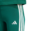 Legginsy damskie adidas Essentials 3-Stripes Cotton zielone KB7663