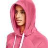 Bluza sportowa damska Under Armour Rival Fleece Metallic Hoodie różowa 1356323 668