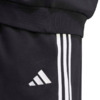 Spodnie męskie adidas Essentials 3-Stripes Fleece Tapered Cuffed czarne KY6526