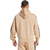 Bluza męska adidas Essentials 3-Stripes Fleece Hoodie beżowa JX0695