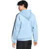 Bluza męska adidas Essentials 3-Stripes Fleece Full-Zip Hoodie błękitna KY4143