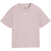 Koszulka dla dzieci Puma Ess Centered Cat Logo Boxy Tee różowa 685131 49