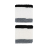 Frotki na rękę Nike Swoosh Wristbands 2 szt. biało-czarne-szare N1012405122OS