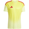 Koszulka bramkarska męska adidas Tiro 25 Competition Short Sleeve limonkowo-czerwona JN2016 