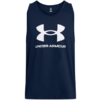 Koszulka męska Under Armour Sportstyle Logo Tank granatowa 1382883 408