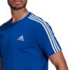 Koszulka męska adidas Essentials 3-Stripes Tee niebieska HE4410