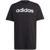 Koszulka męska adidas Essentials Single Jersey Linear Embroidered Logo Tee czarna IC9274