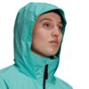 Kurtka damska adidas Terrex Rain RDY niebieska GI7129