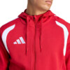 Bluza męska adidas Tiro 26 League Sweat Full Zip Hoodie czerwona KF9106