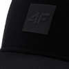 Czapka z daszkiem 4F U554 głęboka czerń 4FWSS26ACABU554 20S