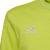 Bluza dla dzieci adidas Entrada 22 Sweat Top limonkowa HC5043