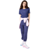Koszulka damska Champion SS Tee niebieska 118382 BS200