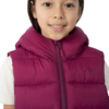 Kamizelka dla dziewczynki 4F ciemny róż HJZ22 JKUDP002 53S