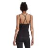 Koszulka damska adidas Studio Slim Strappy Back Tank Top czarna HE3140