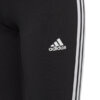 Legginsy dla dzieci adidas Essentials 3-Stripes Cotton Tights czarne IC3623