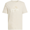 Koszulka męska adidas Camo Modern Logo Graphic beżowa JZ7495