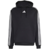 Bluza męska adidas Essentials 3-Stripes French Terry Hoodie czarna KY6605