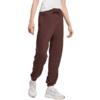 Spodnie damskie adidas Essentials Small Logo French Terry Cuffed brązowe JX3864