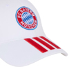 Czapka z daszkiem dla dzieci adidas FC Bayern Monachium biała KT3396