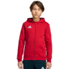 Bluza dla dzieci adidas Entrada 26 Full Zip Hoodie czerwona KH1781