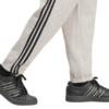 Spodnie męskie adidas Essentials 3-Stripes Fleece Tapered Cuffed szare KY4127