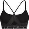 Stanik sportowy adidas Aeroreact Training Light-Support 3-Stripes Bra czarny HC7862