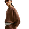 Bluza damska Nike Studio Fleece brązowa IM8082 259