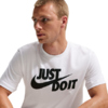 Koszulka męska Nike Tee Just do It Swoosh biała AR5006 100