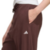 Spodnie damskie adidas Essentials Small Logo French Terry Cuffed brązowe JX3864