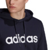 Bluza męska adidas Essentials French Terry Linear Logo Hoodie granatowa GK9066