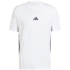 Koszulka męska adidas Essentials 3-Stripes Single Jersey biała JE6388