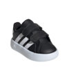 Buty dla dzieci adidas Grand Court 2.0 czarno-białe ID5272