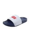 Klapki damskie Levi's Pool biało-granatowe VPOL0187S-0122