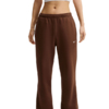 Spodnie damskie Nike Studio Fleece Medium Weigh brązowe IM8078 259