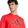 Koszulka męska adidas Logo Graphic czerwona JJ3934