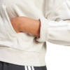 Bluza damska adidas Essentials 3-Stripes French Terry Quarter-Zip Hoodie beżowa JN1958