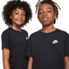 Koszulka dla dzieci Nike Sportswear czarna FZ5177 010