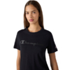 Koszulka damska Champion Short Sleeve czarna 119125 KK001