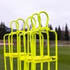 Mur piłkarski AirFlow, 180cm, Pasywny obrońca Żółty