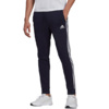 Spodnie męskie adidas Essentials Fleece Tapered Cuff 3-Band Pants granatowe GK8823