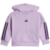 Dres dla dzieci adidas Essentials Joggers 3-Stripes Hoodie fioletowy JV9856