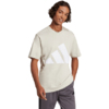 Koszulka męska adidas Essentials Big Logo beżowa JE8933 